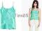 BLUZKA H&amp;M TOP MIĘTOWA MIĘTA RAMIĄCZKA M