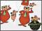 YOGI BEAR - 10cm Cartoon Stickers naklejka