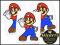 MARIO - 8cm Cartoon Stickers naklejki