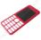 Obudowa przednia Nokia 206 Asha megenta czerwona
