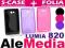 S-CASE NOKIA LUMIA 820 Pokrowiec Etui GUMA + FOLIA