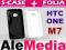 S-CASE HTC ONE M7 Pokrowiec Etui GUMA + FOLIA