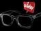 OKULARY NERDY WAYFARER ZERÓWKI PRZEZROCZYSTE