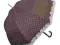 Parasol stylowy shabby w kropki brązowy ClayreEef