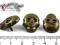 ĆWIEKI CZASZKA 22x17mm ANTYCZNY BRĄZ metal 2SZT.