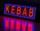 REKLAMA LED KEBAB MIGAJACA 230V ZEW. FILM