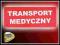 EMBLEMAT ODBLASKOWY - TRANSPORT MEDYCZNY CZERWONY