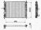 CHŁODNICA WODY  - FIAT BRAVO / BRAVA