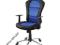 Obrotowy FOTEL do Gier BIUROWY - NIEBIESKI