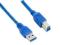 Kabel USB 3.0 AM-BM 1,5m niebieski