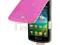 Etui Futerał Skórzany do Samsung Wave 3 S8600 Pink