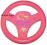 Różowa KIEROWNICA dla dziewczynki dźwięki