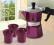 ZESTAW Kawiarka Moka 3 VIOLET + 3 fil BIALETTI