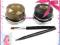 EYELINERY W ŻELU Czarny+Brąz+Pędzelki  WODOODPORNE