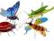 Puzzle ROBAKI 3D - biedronka pszczoła motyl
