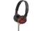 Słuchawki nauszne MDR-ZX300R Czarno/czerwone