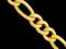 50cm łańcuszek złoty figaro pr585 GRATISY
