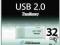 Toshiba Hayabusa 32GB USB 2.0 Biały