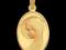 Medalik złoty z Matką Bożą pr585 GRATISY