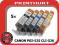 5x TUSZ DO CANON IP4870 IX6550 PGI-525 CLI-526 LDZ