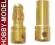 GOLD CONNECTOR Banan 3.5mm 80A Para Męski + Żeński