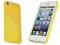 Żółty Mesh Rubber case Apple iPhone 5 + folia