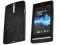 Etui kauczukowe elastyczne black Sony Xperia S +fo