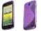 Niezniszczalne violet etui S-Line HTC One S +folia