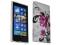 w4 KWIATY etui Gel Nokia Lumia 920 + folia gratis