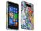 w1 KWIATY etui Gel Nokia Lumia 820 + folia gratis