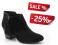 Clarks Kalistra Sun Black zamszowe Clarks24online