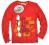 PINGWINY Z MADAGASKARU czerwona bluzka r.104 C180