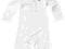 F1BUTIK - Body FERRARI BABY GROW LONG - WHITE