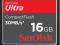 SANDISK Karta CF Ultra Compact Flash 16GB