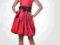 36(S) czerwony sukienka krótka model haj-107
