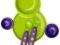 Zestaw jedzeniowy Groovy Boon - Green/Purple