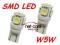 ZAROWKA W5W T10 SMD 5 LED POZYCYJNA SUPER BIALA