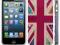 APPLE IPHONE 5/5S VINTAGE FLORAL UK FLAGA GEL E...