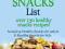 The Ultimate Healthy Snack List including Healthy