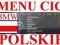 Polskie Menu BMW nawigacja Professional mapa F01