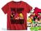 ANGRY BIRDS T-SHIRT _BLUZKA_CZERWONA SUPER 140