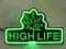 Reklama Neon HIGH LIFE szyld Prezenter led