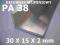 ALUMINIUM KĄTOWNIK ALUMINIOWY PA38  30X15X2mm
