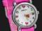 ANTALERGICZNY ZEGAREK DZIECIECY RÓŻOWY W SERCA