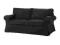 IKEA   EKTORP Sofa dwuosobowa, Idemo czarny