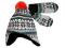 NOWA H&amp;M~czapka rękawiczki na polarze~92~~