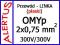 OMYp 2x0,75mm / 300V (2m !!!) przewód LINKA MERCOR