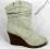 BOTKI buty koturn 8 CM WIOSNA SKÓRA BEIGE R. 40