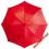 Parasol LASCAR czerwony z pokrowcem i paskiem