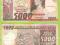 5000 francs MADAGASKAR 1974 P-66 b dobry stan!